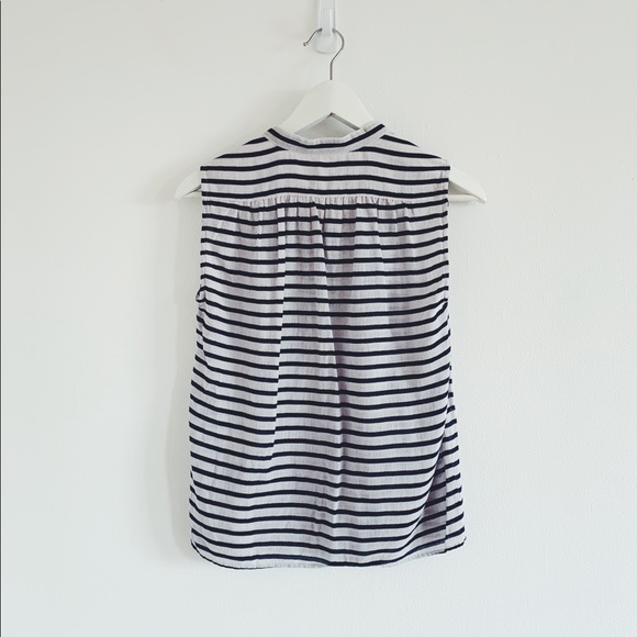 JCrew Striped Lightweight Summer ButtonUp - Picture 6 of 6
